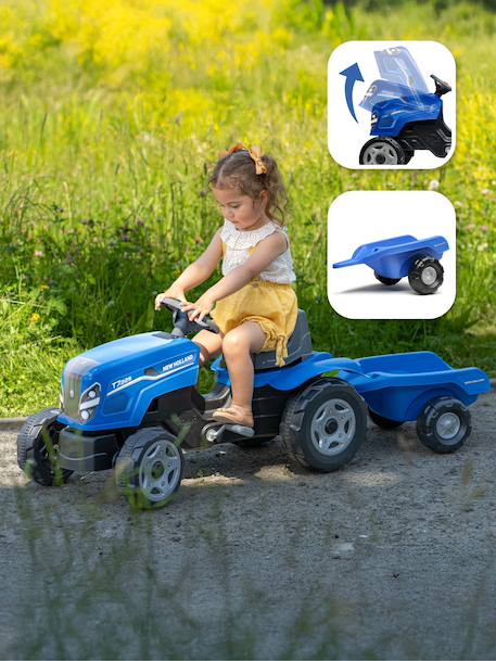 Tracteur à pédales avec remorque Bleu new holland+Jaune jcb+Orange Kubota+Rouge case ih+Rouge Terra Maxx+Vert Terra Maxx 2 - vertbaudet enfant 
