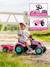 Tracteur à pédales barbie avec remorque Rose barbie 2 - vertbaudet enfant 