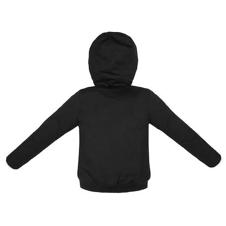 Blouson garçon noir à capuche | doublé imitation mouton | jude Noir 4 - vertbaudet enfant 