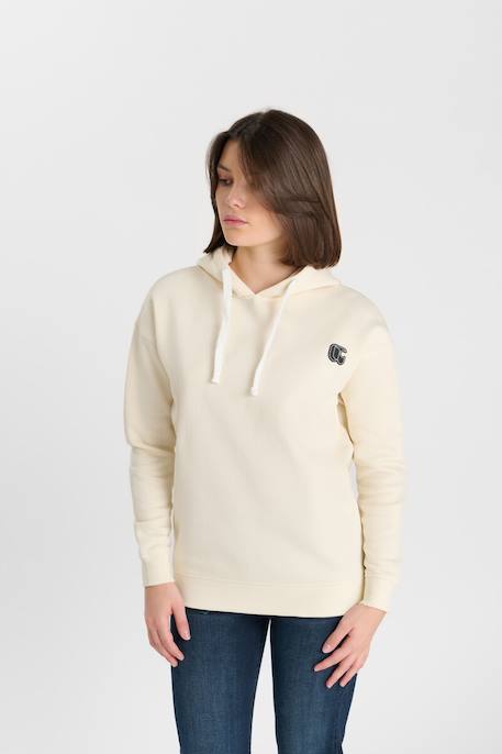 Sweat-shirt capuche divagi Cream 1 - vertbaudet enfant 