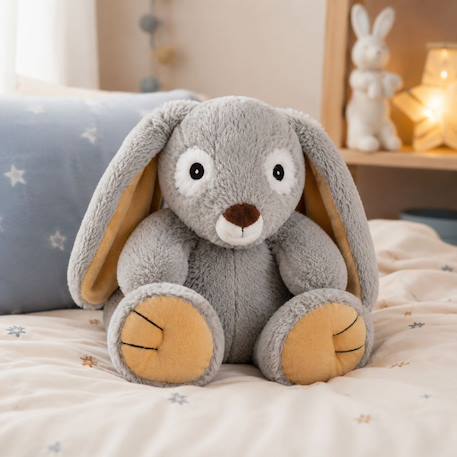 Peluche bouillotte lapin Gris 4 - vertbaudet enfant 