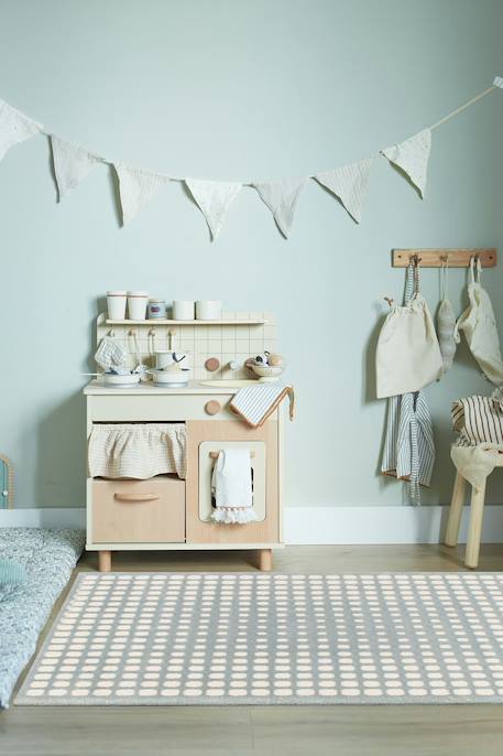 Tapis à relief doux et élégant pixel Beige sable+Bleu naturel+Brun naturel 8 - vertbaudet enfant 