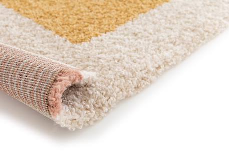 Tapis shaggy épais et confortable doodling Jaune naturel 3 - vertbaudet enfant 