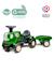 Porteur tracteur birdy farm 1er âge à volant directionnel avec klaxon, remorque. Rose+Rouge+Vert 14 - vertbaudet enfant 