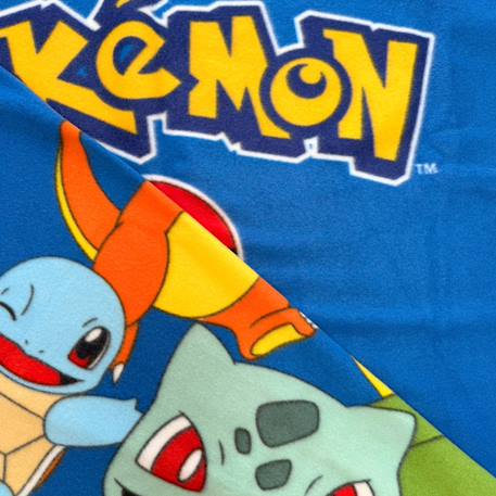 Plaid polaire imprimé, pokemon battle Bleu 3 - vertbaudet enfant 