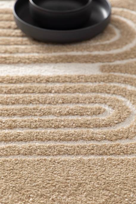 Tapis doux motifs en relief sinea Beige sable+Bleu naturel+Brun naturel 18 - vertbaudet enfant 