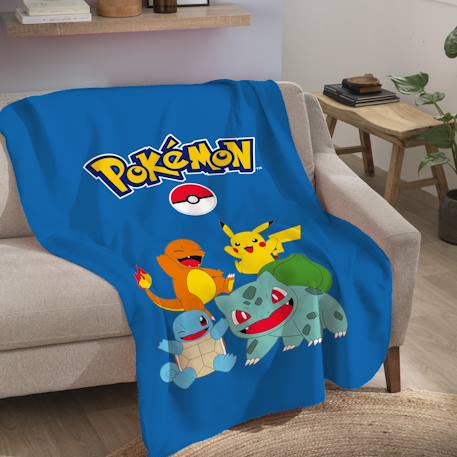 Plaid polaire imprimé, pokemon battle Bleu 2 - vertbaudet enfant 