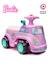 Porteur minivan barbie avec assise ouvrante et volant directionnel avec klaxon Rose barbie 4 - vertbaudet enfant 