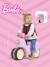 Scooter 1er âge barbie à roues silencieuses, guidon directionnel avec klaxon - crème et rose Rose barbie 5 - vertbaudet enfant 