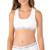 Brassière coton ultra doux Blanc+Bleu titane+Rose pastel 2 - vertbaudet enfant 