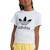 T-shirt enfant fille coton trefoil Blanc 1 - vertbaudet enfant 