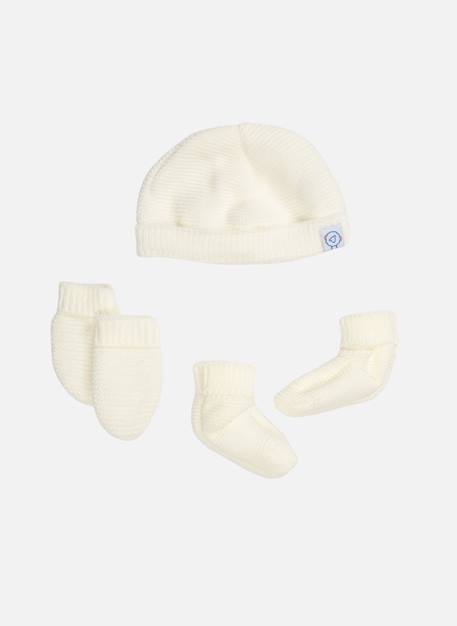 Coffret de naissance Ecru / bleu+Ecru / bleu layette 10 - vertbaudet enfant 