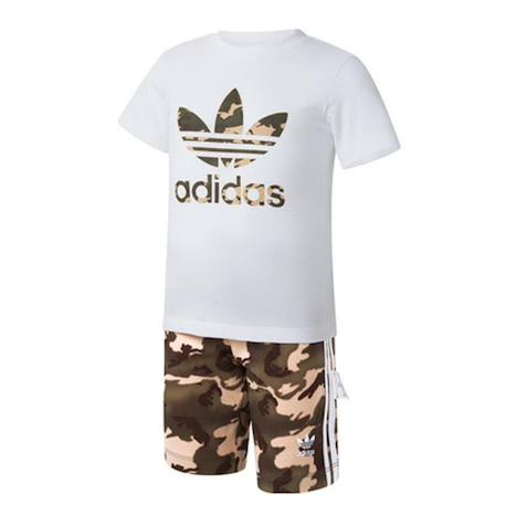 Ensemble enfant garçon coton Kaki 1 - vertbaudet enfant 