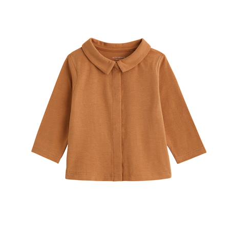 Ensemble salopette bébé en sherpa et t-shirt caramel Ecru 5 - vertbaudet enfant 
