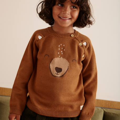 Pull bébé en tricot moka Marron 5 - vertbaudet enfant 