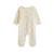 Pyjama bébé en velours ouverture pont voix lactée Ecru 3 - vertbaudet enfant 