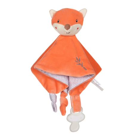 Carré doudou bamboo - renard - 24 cm Beige 1 - vertbaudet enfant 