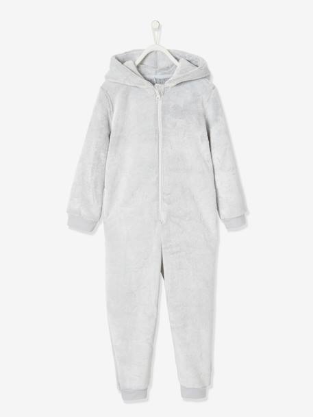 Surpyjama koala en velours enfant gris clair chiné 6 - vertbaudet enfant 