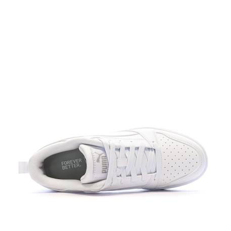 Baskets mixte rebound v6 Blanc+Blanc white 5 - vertbaudet enfant 