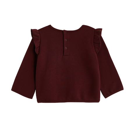 Ensemble bébé sweat et pantalon en molleton aimée Bordeaux 5 - vertbaudet enfant 