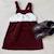 Robe bébé en velours côtelé aimée Bordeaux 5 - vertbaudet enfant 