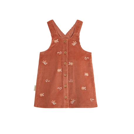 Robe bébé en velours côtelé ollie Terracotta 2 - vertbaudet enfant 