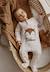 Pyjama bébé matelassé ouverture pont caramel Ecru 1 - vertbaudet enfant 