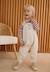 Ensemble salopette bébé en molleton et t-shirt pistache Beige 1 - vertbaudet enfant 