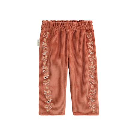 Pantalon bébé en velours côtelé ollie Terracotta 2 - vertbaudet enfant 
