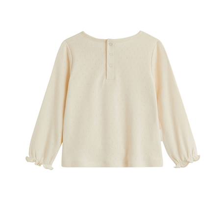 Ensemble salopette bébé en molleton et t-shirt en pointelle ollie Bleu 5 - vertbaudet enfant 