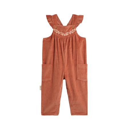 Salopette bébé en velours côtelé ollie Terracotta 2 - vertbaudet enfant 