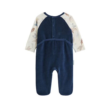 Pyjama bébé en velours mathéo Bleu 3 - vertbaudet enfant 