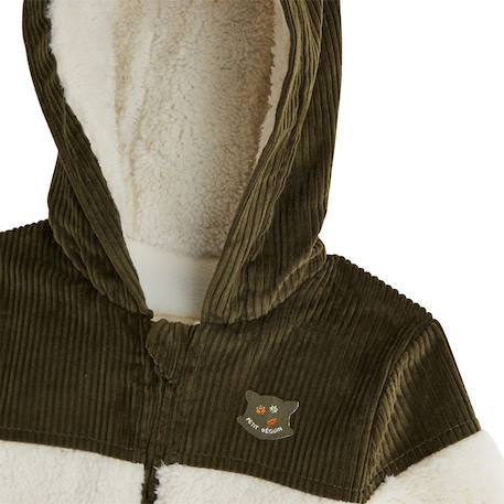 Veste enfant intérieur polaire avec capuche ginkgo Vert 4 - vertbaudet enfant 