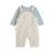Ensemble salopette bébé en coton matelassé et t-shirt voix lactée Bleu 2 - vertbaudet enfant 