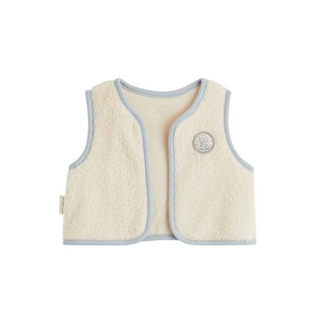 Veste sans manches bébé en sherpa voix lactée Ecru 2 - vertbaudet enfant 