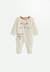 Pyjama bébé en velours ouverture zippée caramel Ecru 1 - vertbaudet enfant 