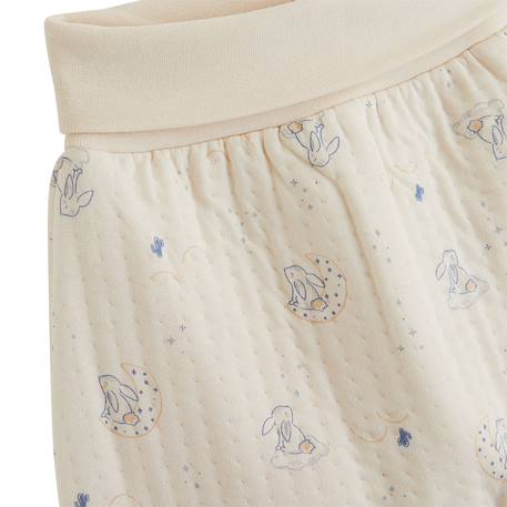 Ensemble bébé gilet et pantalon en coton matelassé voix lactée Ecru 5 - vertbaudet enfant 