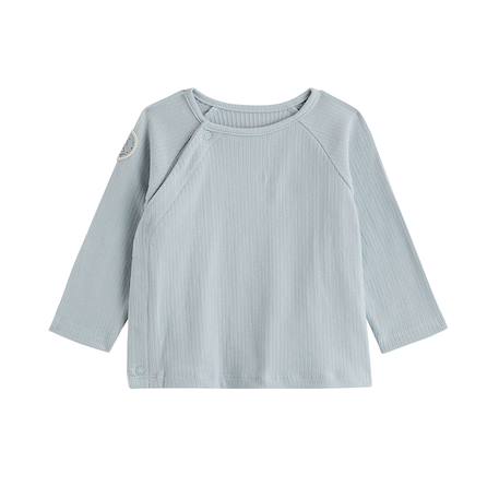 Ensemble salopette bébé en coton matelassé et t-shirt voix lactée Bleu 5 - vertbaudet enfant 