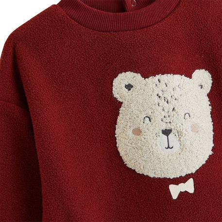 Ensemble bébé sweat et pantalon en polaire pistache Bordeaux 3 - vertbaudet enfant 