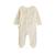 Pyjama bébé en velours ouverture pont voix lactée Ecru 2 - vertbaudet enfant 