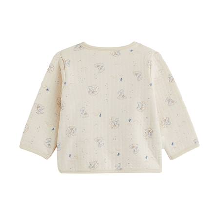 Ensemble bébé gilet et pantalon en coton matelassé voix lactée Ecru 3 - vertbaudet enfant 