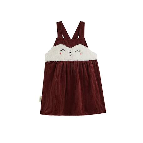 Robe bébé en velours côtelé aimée Bordeaux 2 - vertbaudet enfant 