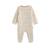 Pyjama bébé matelassé ouverture pont caramel Ecru 3 - vertbaudet enfant 