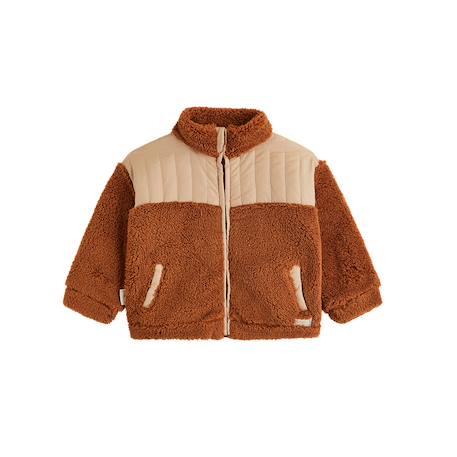 Veste enfant en sherpa moka Marron 2 - vertbaudet enfant 