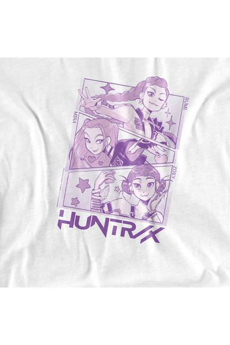 T-shirt fille enfant Huntr/x, KPop Demon Hunters Blanc+Bleu marine+Noir 2 - vertbaudet enfant 