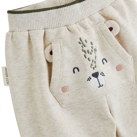 Pantalon bébé en molleton pistache Beige 4 - vertbaudet enfant 