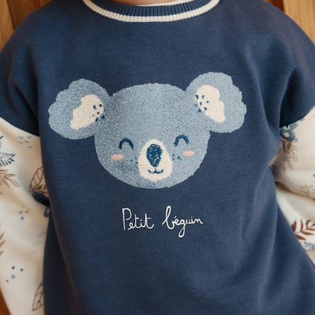 Sweat-shirt bébé en molleton mathéo Bleu 6 - vertbaudet enfant 