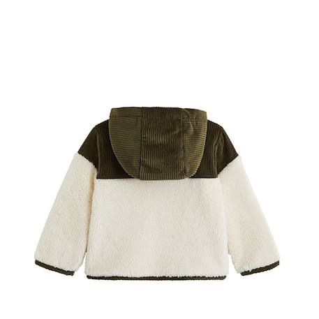 Veste enfant intérieur polaire avec capuche ginkgo Vert 3 - vertbaudet enfant 