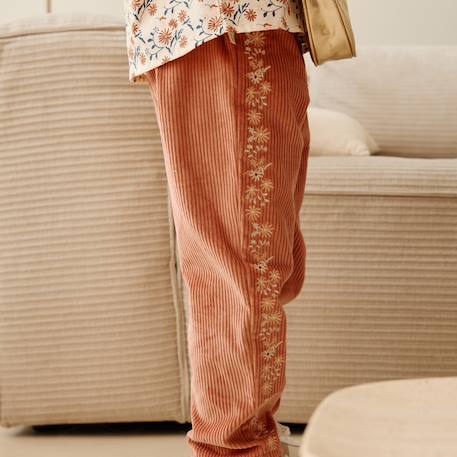 Pantalon bébé en velours côtelé ollie Terracotta 5 - vertbaudet enfant 