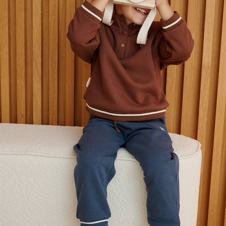 Sweat-shirt bébé en molleton mathéo Marron 6 - vertbaudet enfant 